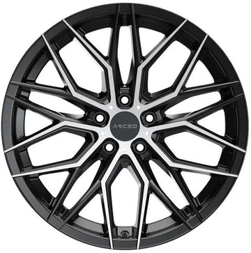 ARC-VALENCIA 8018-08 8.0x18" -5x100 ET45 57.1 Black Diamond VALENCIA Jant (4 Adet)